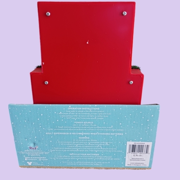 Disney mickey & minnie mouse string garland christmas fireplace "9"inch - Picture 9 of 10